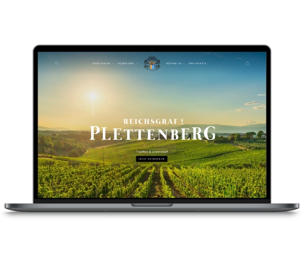 Laptop - Weingut Plettenberg - Shopify